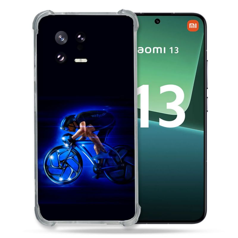 Coque Renforcée pour Xiaomi Mi 13 Sport Cyclisme Bleu