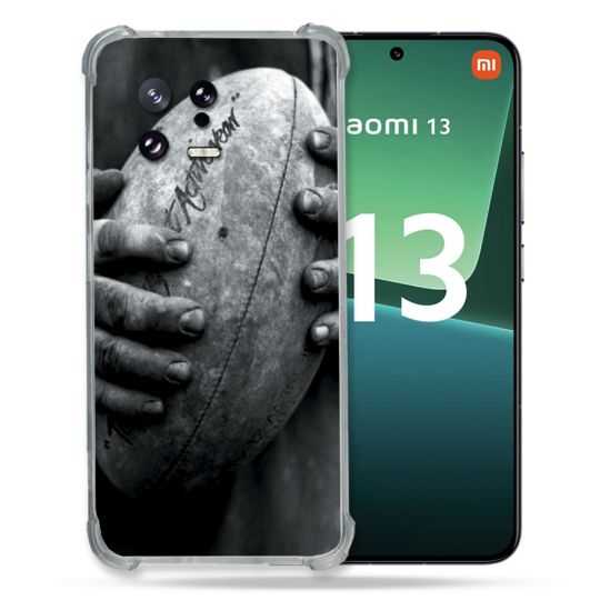 Coque Renforcée pour Xiaomi Mi 13 Sport Rugby Ballon Vintage