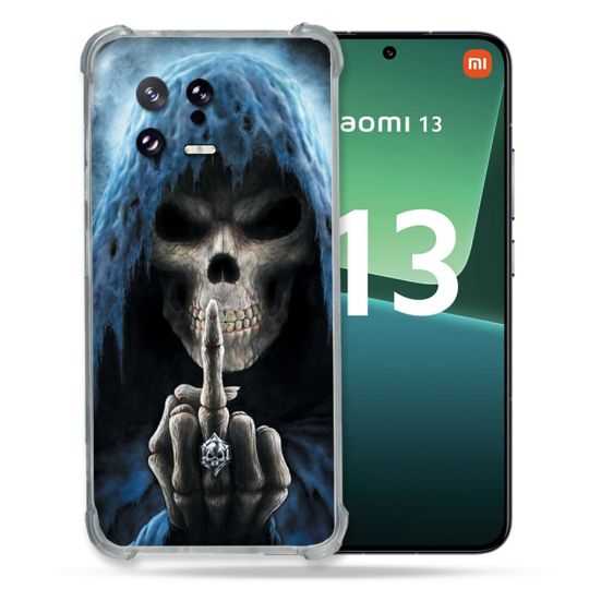 Coque Renforcée pour Xiaomi Mi 13 Tete de Mort Doigt