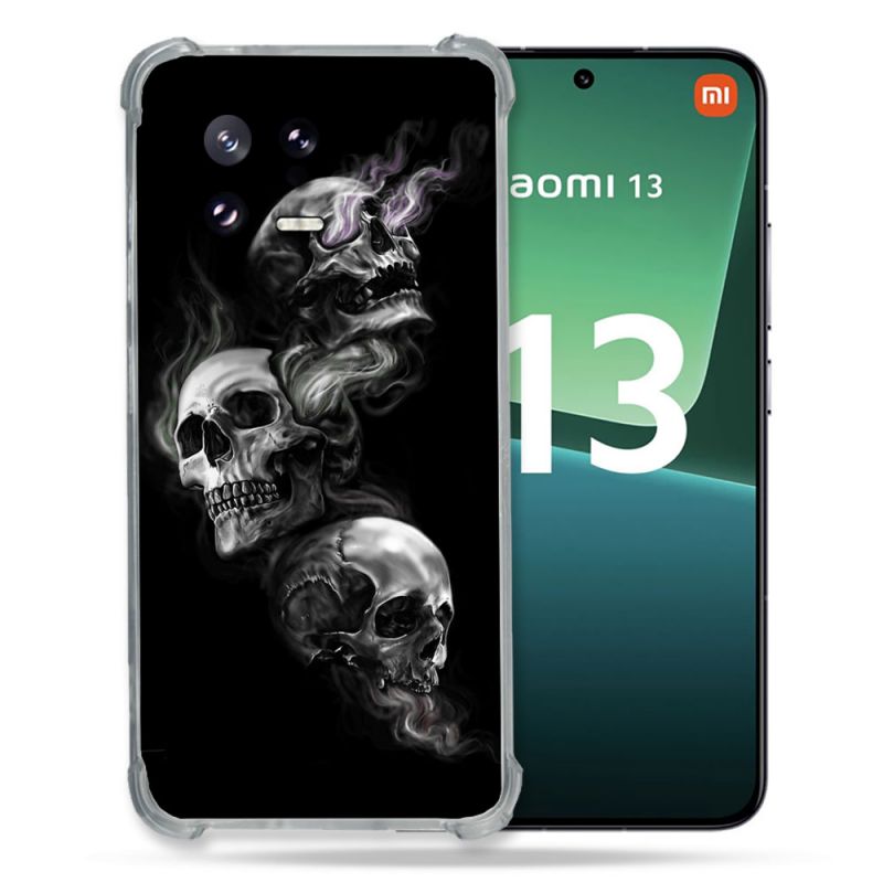 Coque Renforcée pour Xiaomi Mi 13 Tete de Mort Triple