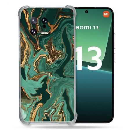 Coque Renforcée pour Xiaomi Mi 13 Texture Marbre Vert