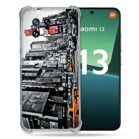 Coque Renforcée pour Xiaomi Mi 13 Voyage Amerique USA New York Taxi