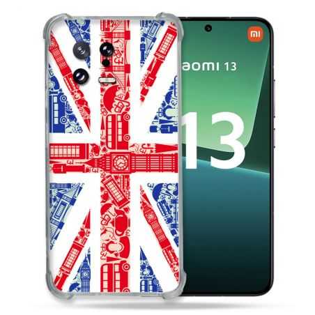 Coque Renforcée pour Xiaomi Mi 13 Voyage Angleterre Blanc