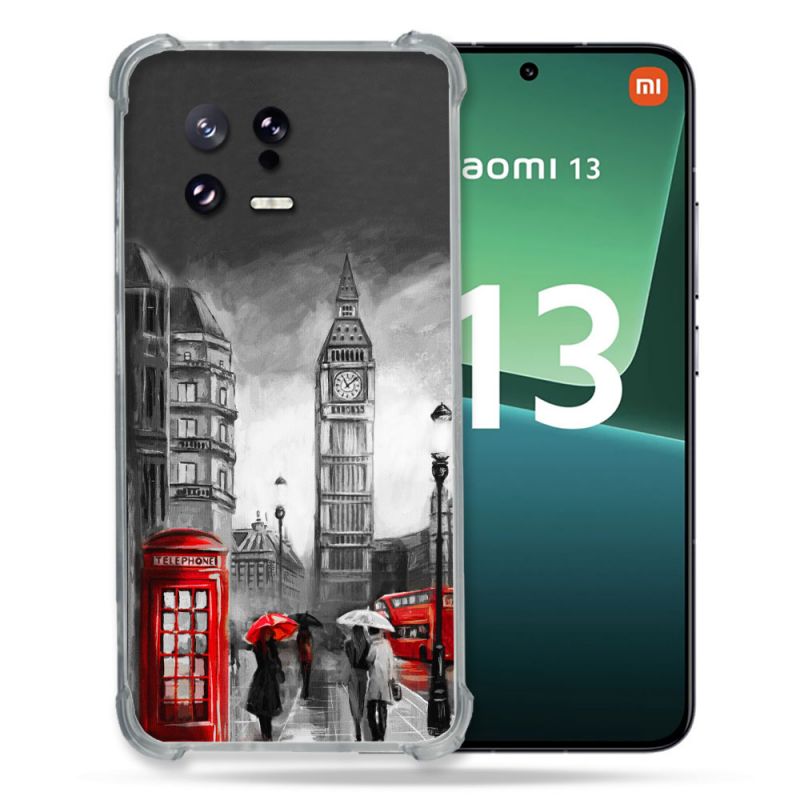Coque Renforcée pour Xiaomi Mi 13 Voyage Angleterre Londres Vintage