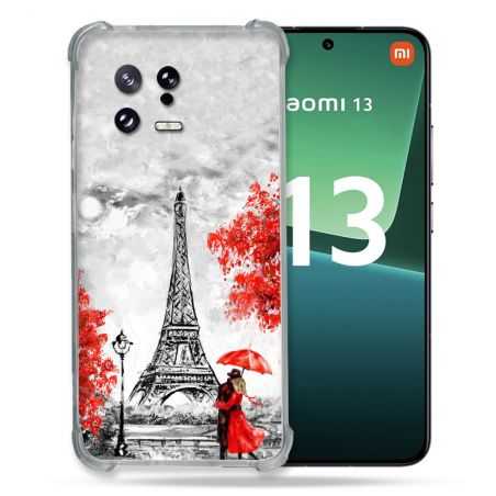 Coque Renforcée pour Xiaomi Mi 13 Voyage France Paris Rouge