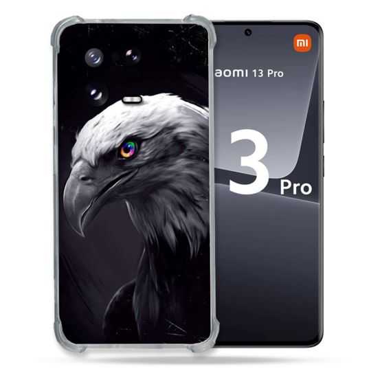 Coque Renforcée pour Xiaomi Mi 13 PRO Animal Aigle Royal Noir