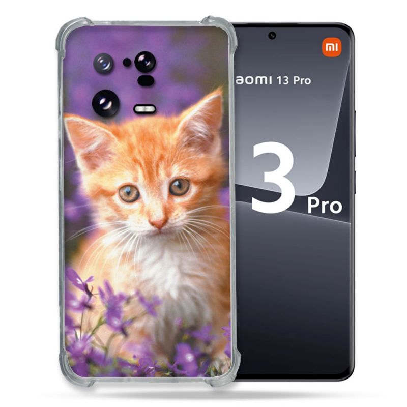Coque Renforcée pour Xiaomi Mi 13 PRO Animal Chat Violet