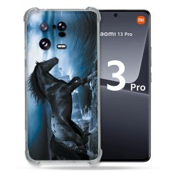 Coque Renforcée pour Xiaomi Mi 13 PRO Animal Cheval Noir