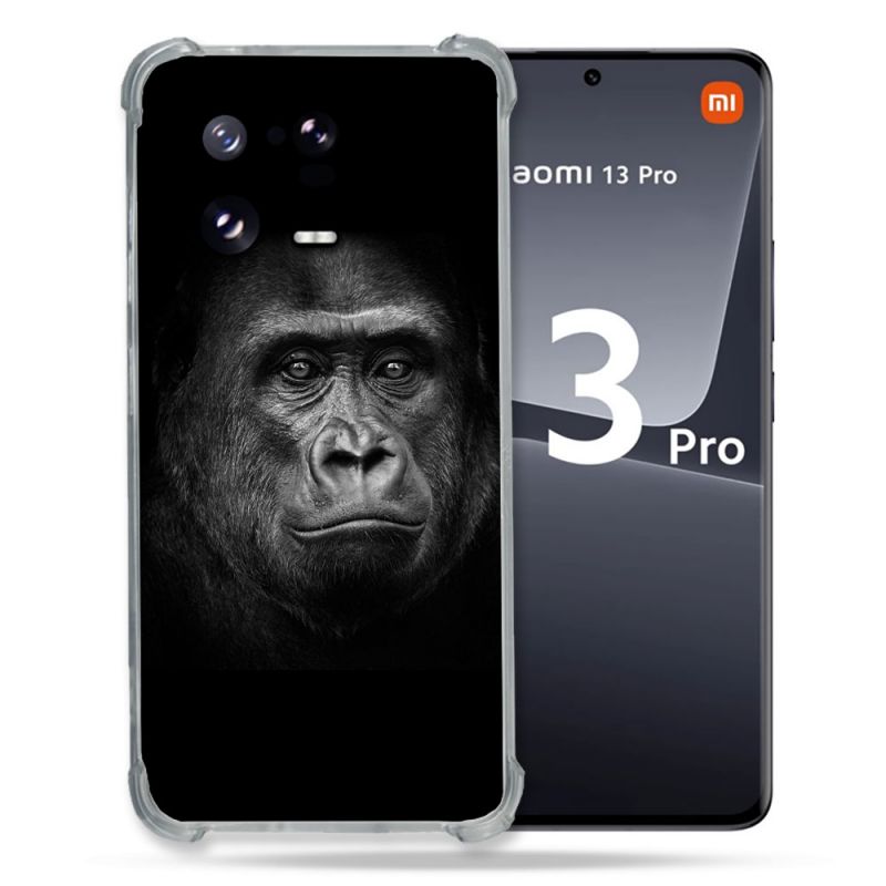 Coque Renforcée pour Xiaomi Mi 13 PRO Animal Gorille Noir