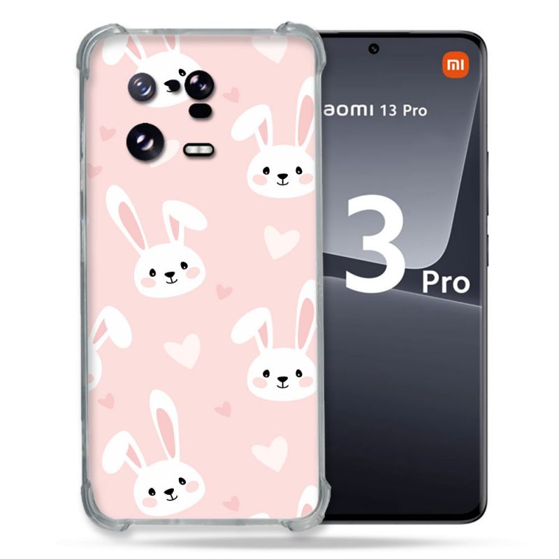 Coque Renforcée pour Xiaomi Mi 13 PRO Animal Lapin Rose