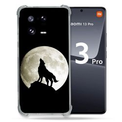 Coque Renforcée pour Xiaomi Mi 13 PRO Animal Loup Noir