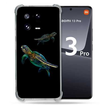 Coque Renforcée pour Xiaomi Mi 13 PRO Animal Tortue Noire multicolore