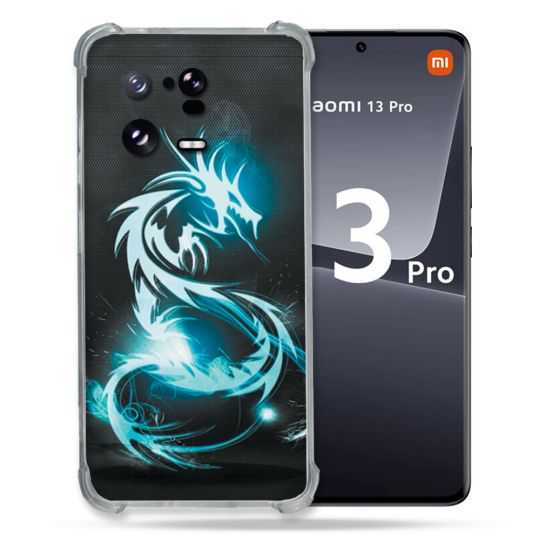 Coque Renforcée pour Xiaomi Mi 13 PRO Fantastique Dragon Bleu