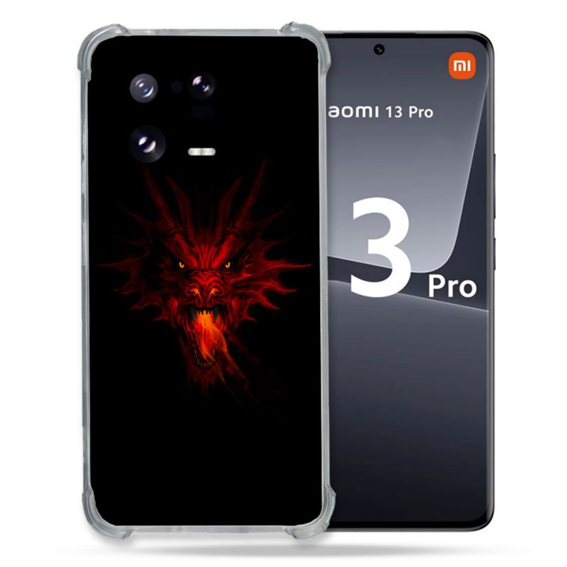 Coque Renforcée pour Xiaomi Mi 13 PRO Fantastique Dragon Feu