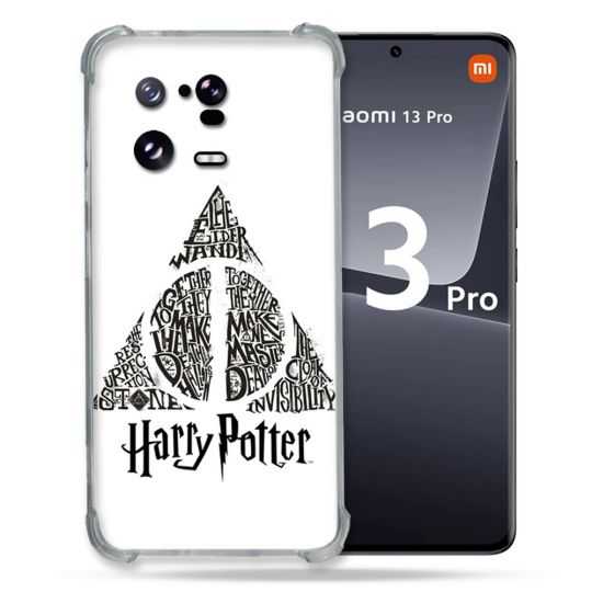 Coque Renforcée pour Xiaomi Mi 13 PRO Harry Potter Hollows triangle Blanc