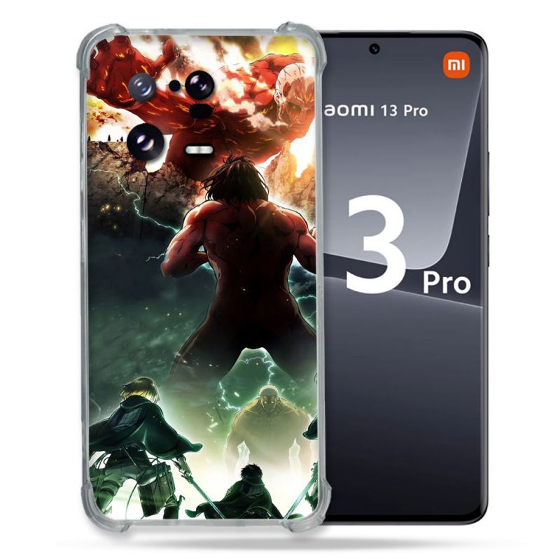 Coque Renforcée pour Xiaomi Mi 13 PRO Manga Attaque Titans Combat