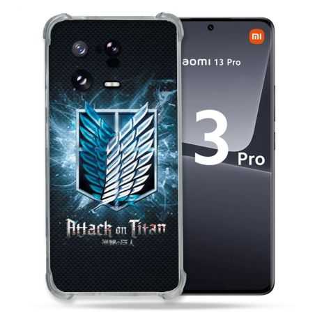 Coque Renforcée pour Xiaomi Mi 13 PRO Manga Attaque Titans Noir