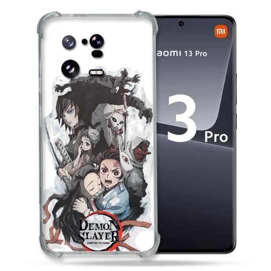 Coque Renforcée pour Xiaomi Mi 13 PRO Manga Demon Slayer Blanc