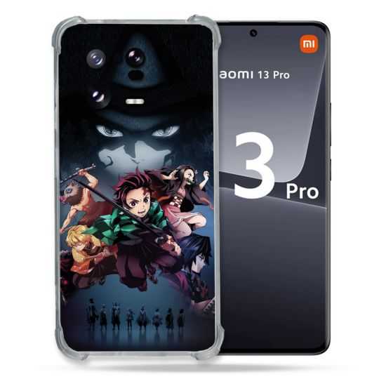 Coque Renforcée pour Xiaomi Mi 13 PRO Manga Demon Slayer Noir