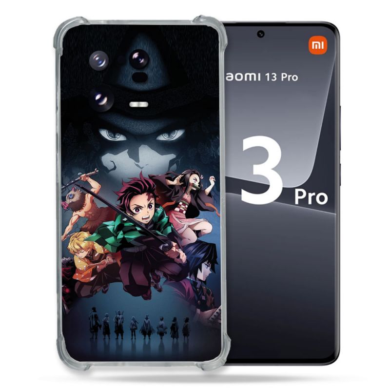 Coque Renforcée pour Xiaomi Mi 13 PRO Manga Demon Slayer Noir