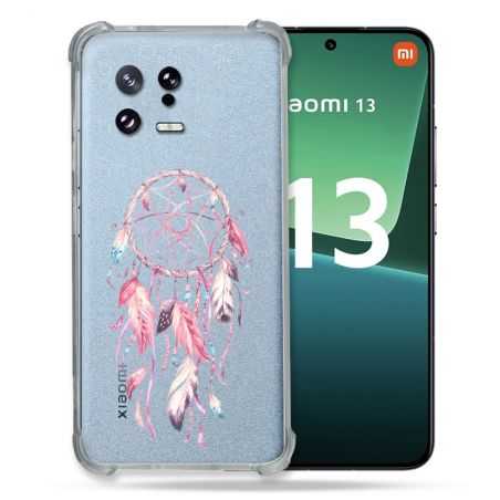 Coque Renforcée Transparente pour Xiaomi Mi 13 Attrape Reve Rose