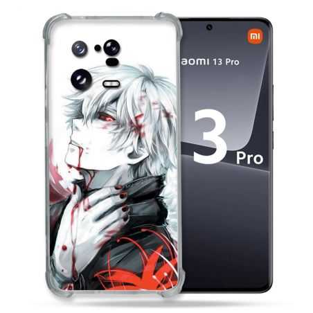 Coque Renforcée pour Xiaomi Mi 13 PRO Manga Tokyo Ghoul Kaneki Blanc