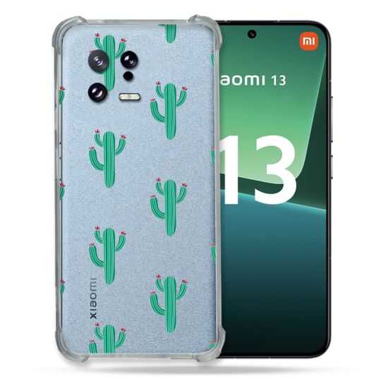 Coque Renforcée Transparente pour Xiaomi Mi 13 Cactus