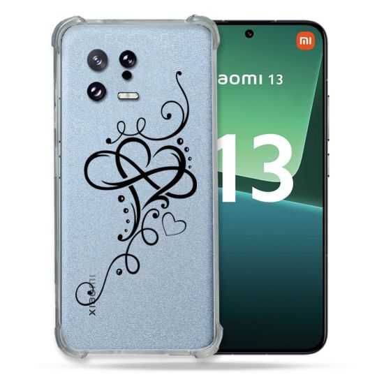Coque Renforcée Transparente pour Xiaomi Mi 13 Cœur infini