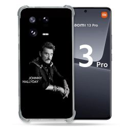 Coque Renforcée pour Xiaomi Mi 13 PRO Musique Johnny Hallyday Noir
