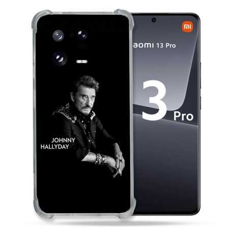 Coque Renforcée pour Xiaomi Mi 13 PRO Musique Johnny Hallyday Noir