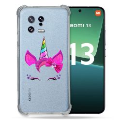 Coque Renforcée Transparente pour Xiaomi Mi 13 Licorne Paillette
