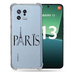Coque Renforcée Transparente pour Xiaomi Mi 13 Paris Noir