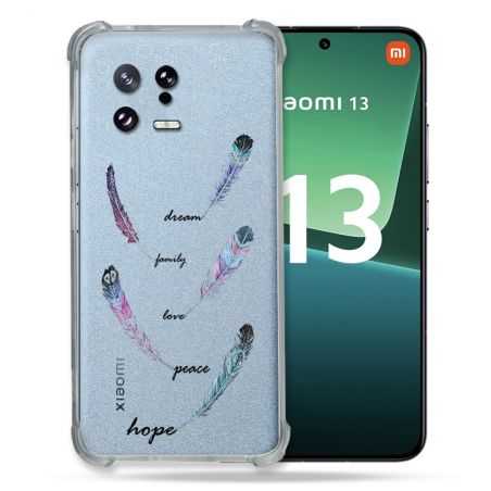 Coque Renforcée Transparente pour Xiaomi Mi 13 Plume Couleur