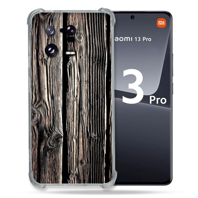 Coque Renforcée pour Xiaomi Mi 13 PRO Texture Bois