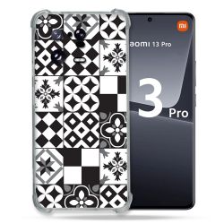 Coque Renforcée pour Xiaomi Mi 13 PRO Texture Carreau Ciment Noir