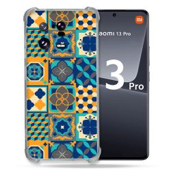 Coque Renforcée pour Xiaomi Mi 13 PRO Texture Carreau Ciment Orange