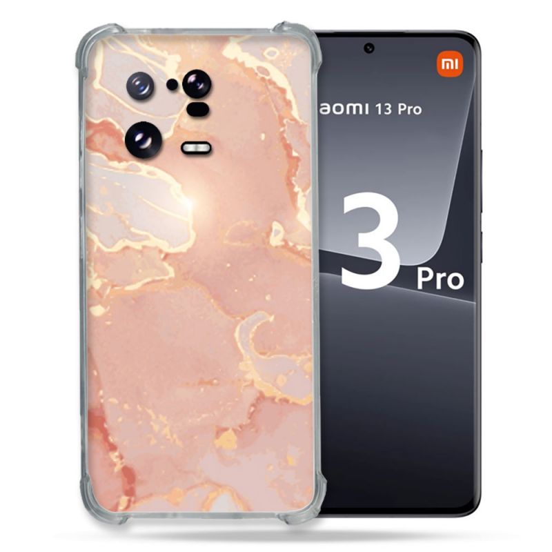 Coque Renforcée pour Xiaomi Mi 13 PRO Texture Marbre Rose