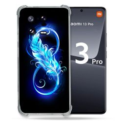 Coque Renforcée pour Xiaomi Mi 13 PRO Texture Plume Infini Bleu