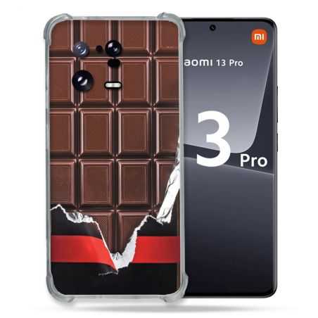 Coque Renforcée pour Xiaomi Mi 13 PRO Texture Trompe Oeil Chocolat