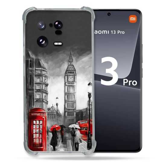 Coque Renforcée pour Xiaomi Mi 13 PRO Voyage Angleterre Londres Vintage