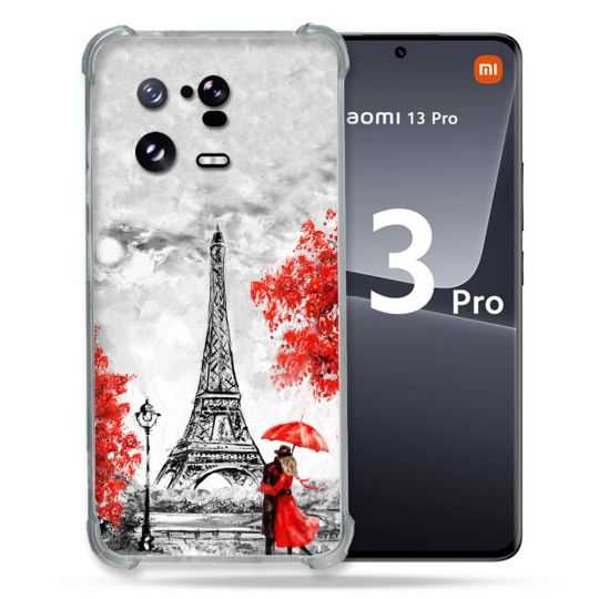 Coque Renforcée pour Xiaomi Mi 13 PRO Voyage France Paris Rouge