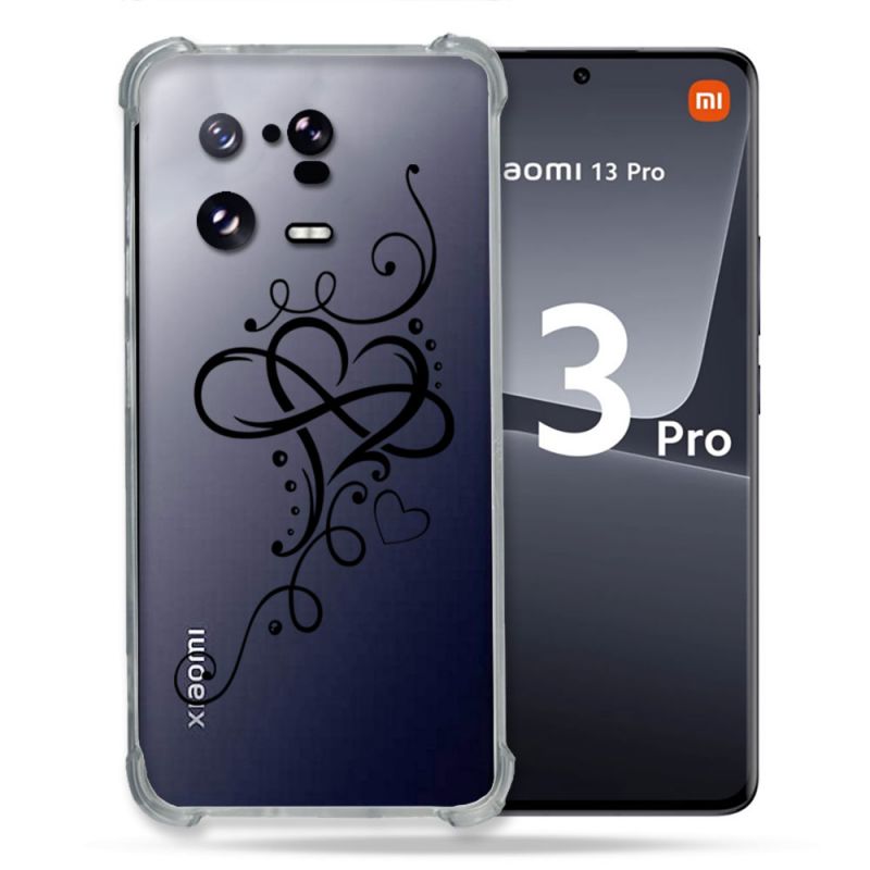 Coque Renforcée Transparente pour Xiaomi Mi 13 PRO Cœur infini