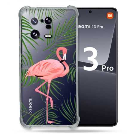 Coque Renforcée Transparente pour Xiaomi Mi 13 PRO Flamant Rose
