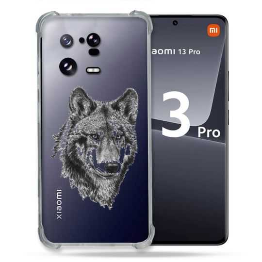 Coque Renforcée Transparente pour Xiaomi Mi 13 PRO Loup