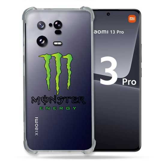 Coque Renforcée Transparente pour Xiaomi Mi 13 PRO Monster Energy