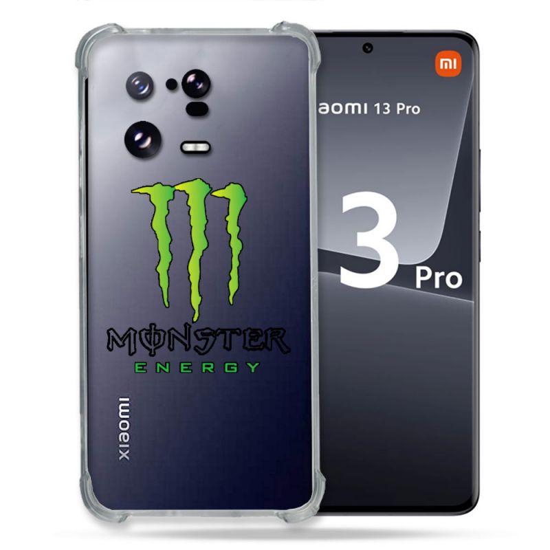 Coque Renforcée Transparente pour Xiaomi Mi 13 PRO Monster Energy