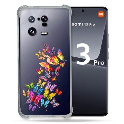 Coque Renforcée Transparente pour Xiaomi Mi 13 PRO Papillon Multicolore