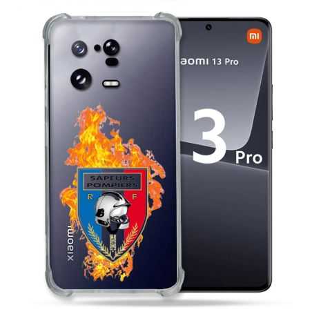 Coque Renforcée Transparente pour Xiaomi Mi 13 PRO Pompier Feu