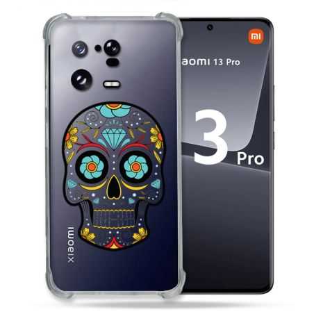 Coque Renforcée Transparente pour Xiaomi Mi 13 PRO Tete Mort Color