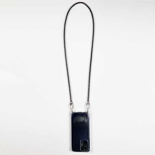 Coque Renforcée Transparente pour Xiaomi Mi 13 PRO Lanière / Bandoulière / Cordon Metal Serpent Noir